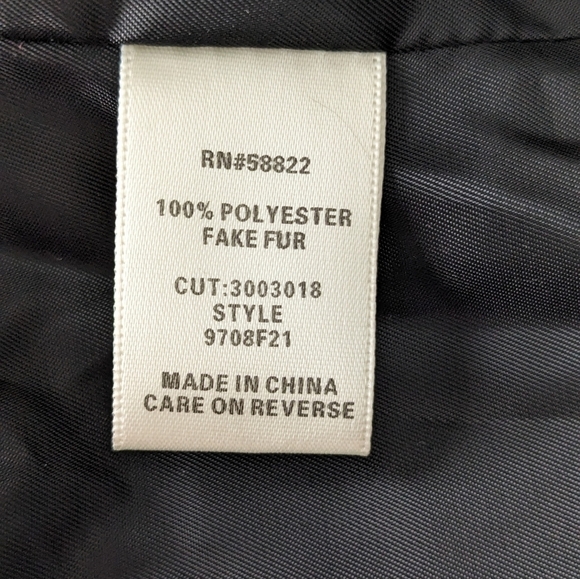 Max Studio Faux Shearling Moto Jacket New Size M - Picture 6 of 7